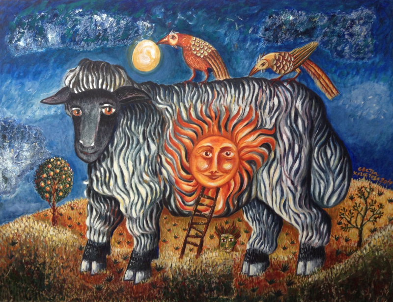 Черната овца (картина от Светла Христова)